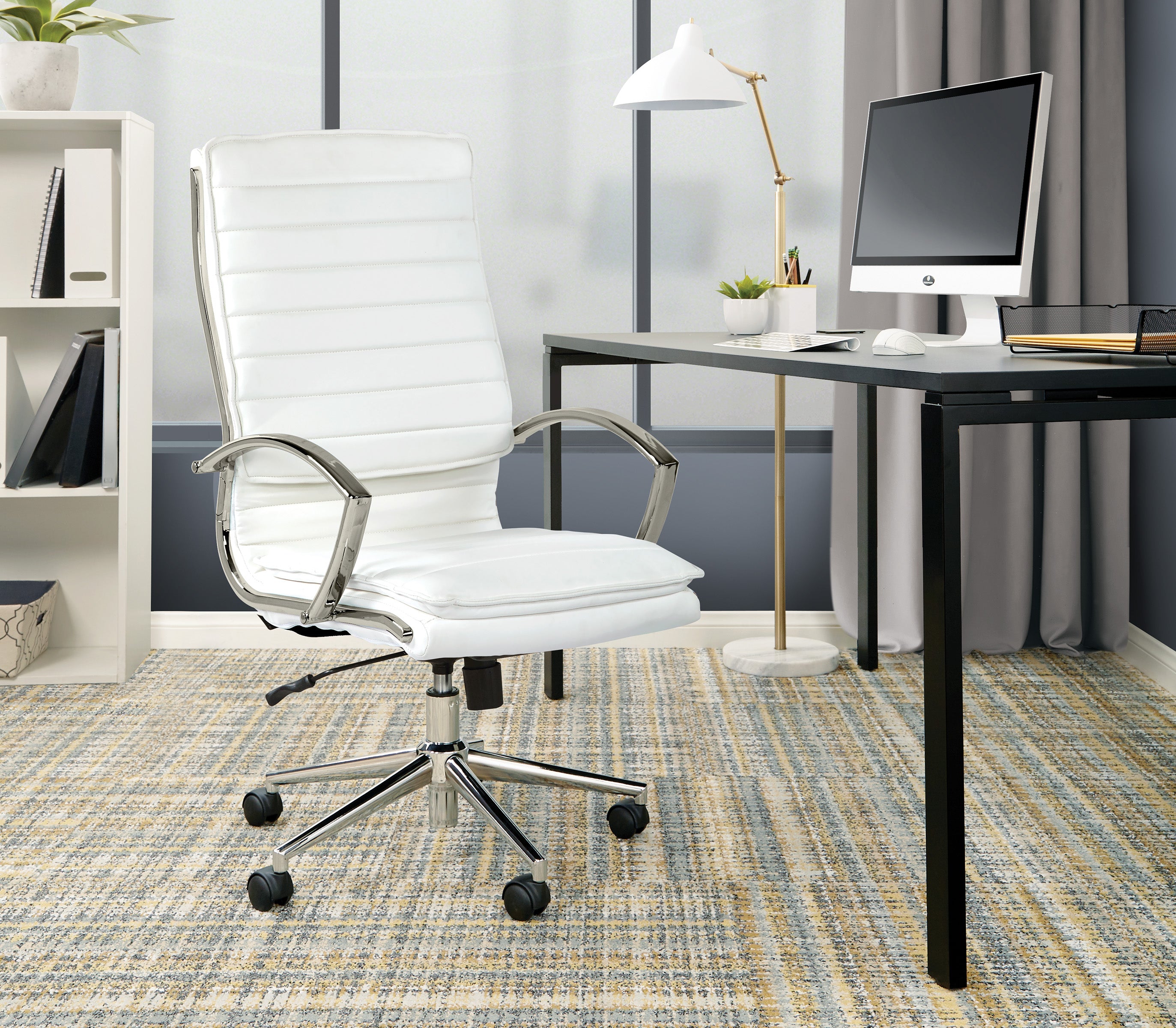 High Back Manager's Faux Lthr Chair